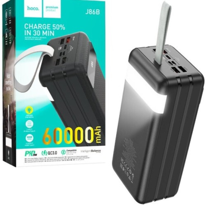 Batterie Externe Hoco J86A 50000mAh 22.5W Lampe LED