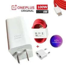 Kit Chargeur OnePlus 100W SUPERVOOC Câble Rouge USB-C