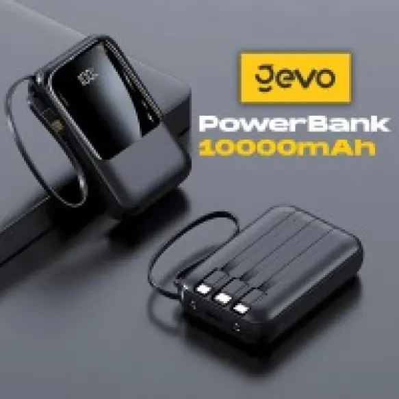 Batterie Externe Powerbank Gevo P40 10000mAh 4 Câbles