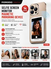 Écran Selfie Magnétique Porodo LFS190 Mirroring