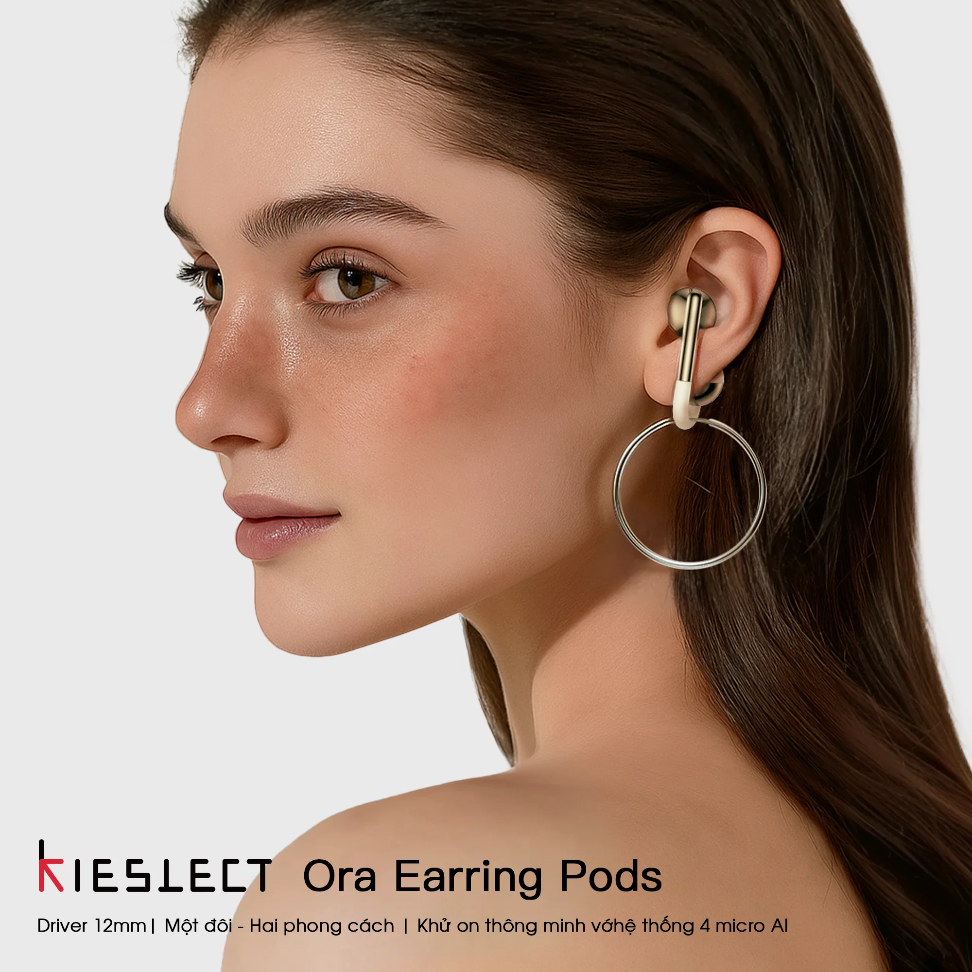 Kieslect Ora-Earring Pods - Écouteurs Boucles d'Oreilles