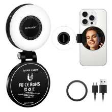 Lampe Selfie Magnétique M-28 - Miroir LED & Variation