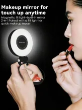 Lampe Selfie Magnétique M-28 - Miroir LED & Variation